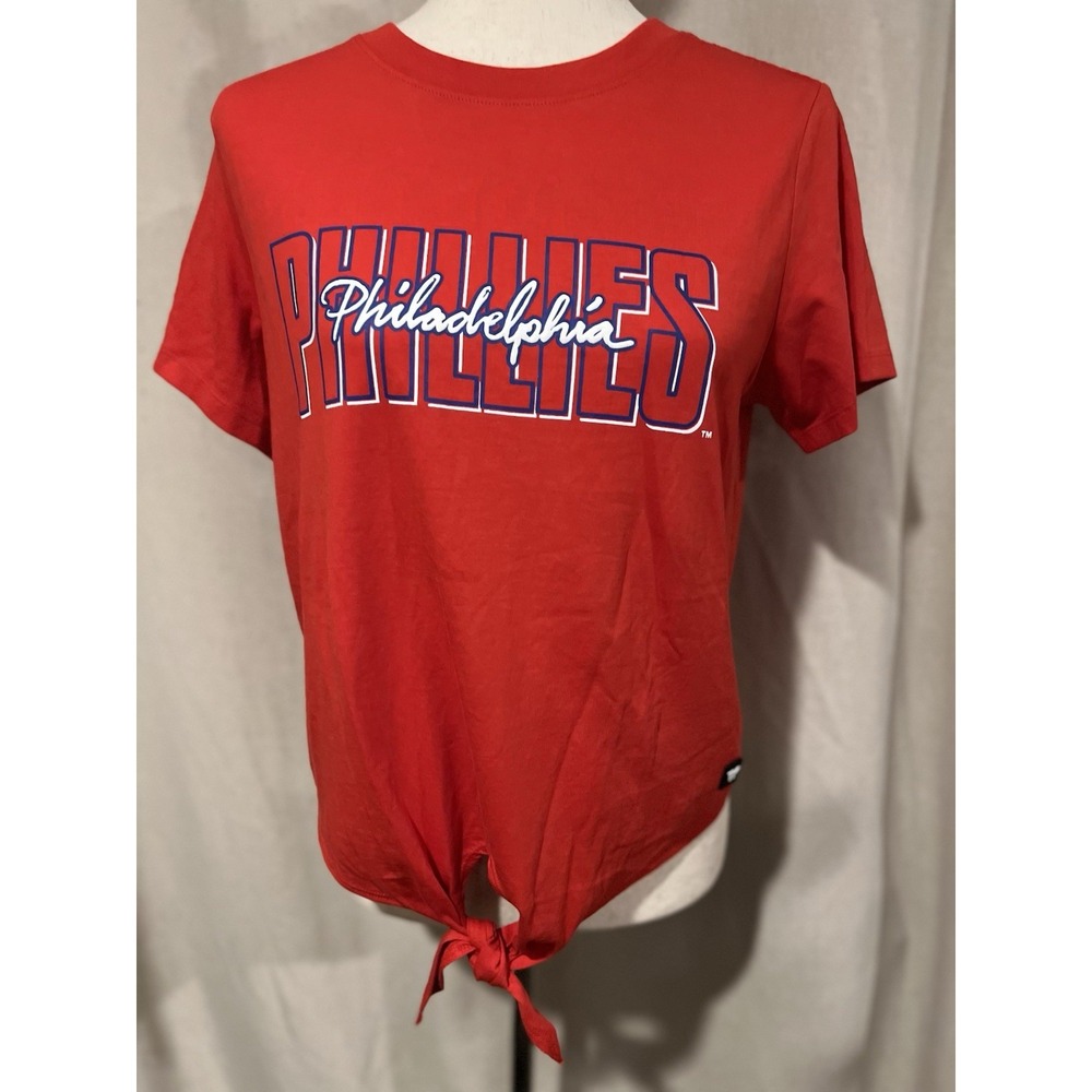Philadelphia Phillies Women's Crop Top Shirt With‎ Knot NWT Msrp $49.99 Small